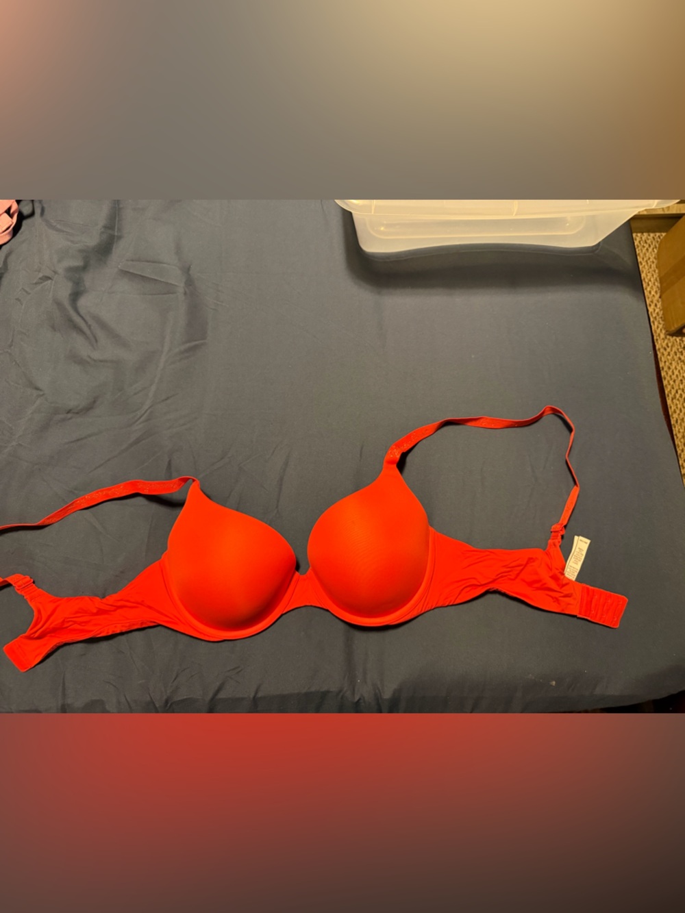 Victoria's Secret Red T-Shirt Push-Up Bra
